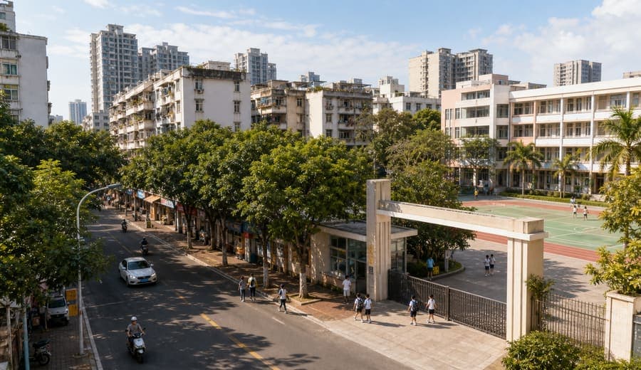 琼山区学校片区环境参考图