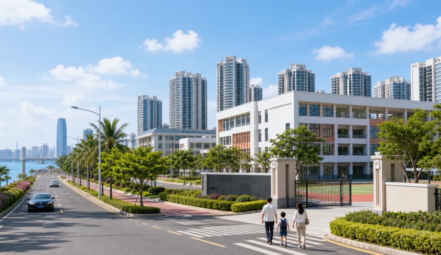 城西 / 海垦片区片区学校和周边环境参考图