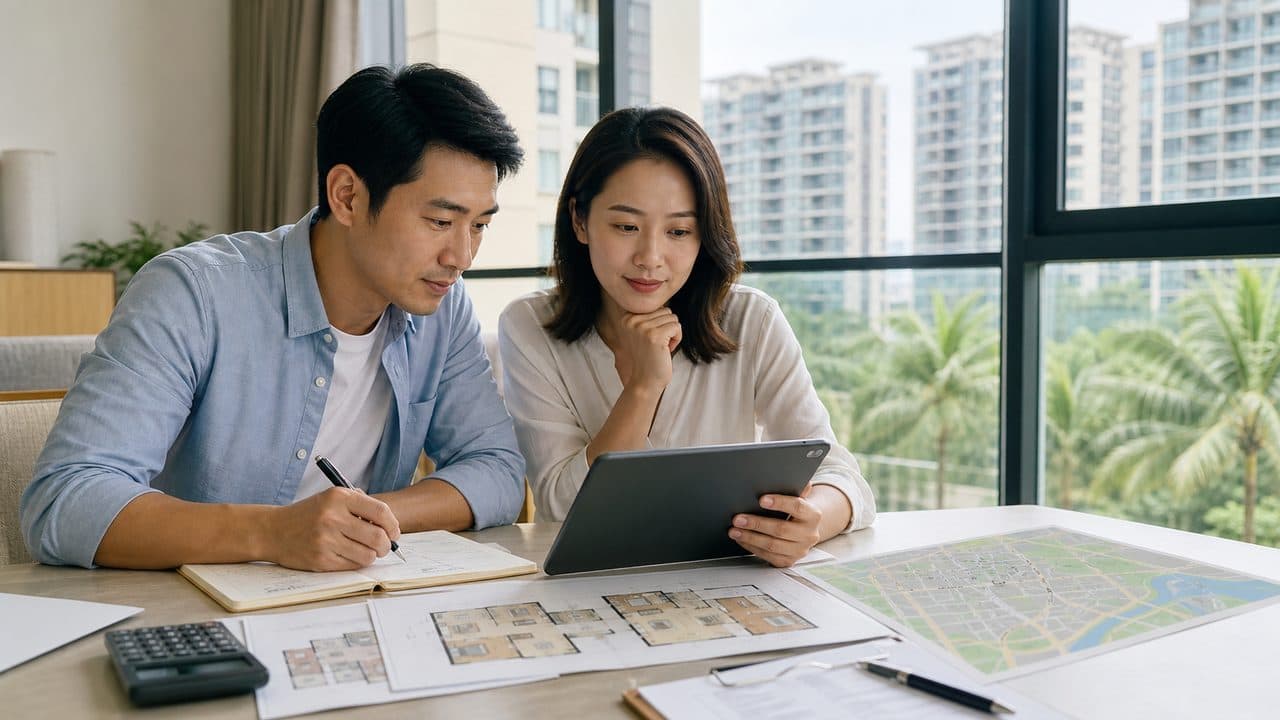 家庭查看楼盘和学校风险资料